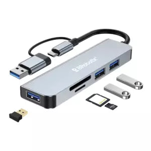 BROBOTIX USD DOCKING 5 EN 1 USB V3.0 CONECTOR DUAL C Y A BROBOTIX DOCKING 5 EN 1 USB V3.0 CONECTOR DUAL C Y A BROBOTIX