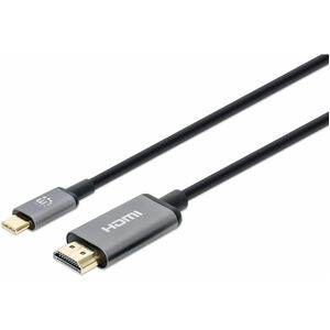 INTRACOM CABLE USB-C A HDMI M 2.0M 4K 60HZ NEGRO CABLE USB-C A HDMI M 2.0M 4K 60HZ NEGRO