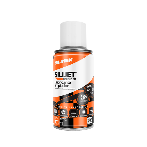 Silijet E-plus SILIMEX, Limpiador, Lubricante y Protector Dieléctrico, 170 ml