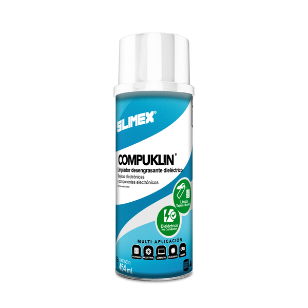 Spray Limpiador SILIMEX Compuklin, Dieléctrico para Circuitos, 454 ml