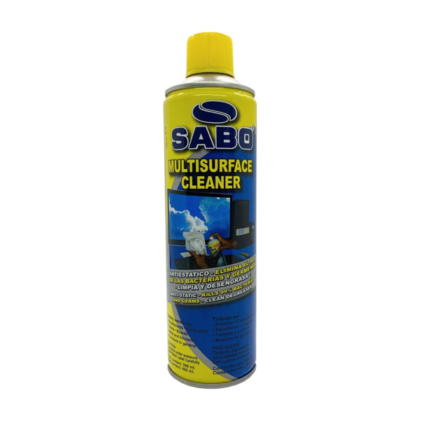 MULTISURFACE CLEANER SABO, Espuma Limpiadora Antiestática y Antibacterial, 590 ml