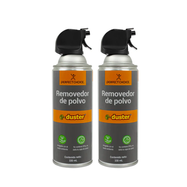 Kit 2-Pack de Aire Comprimido 330ml, Eliminador de Polvo PC-034100, Aire Comprimido para PC y Electrónica