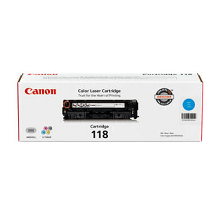 TONER CANON 118 C CYAN para ImageClass Series LBP7200Cdn / LBP7660Cdn / MF8350Cdn / MF8380Cdw / MF8580Cdw / MF726Cdw / M