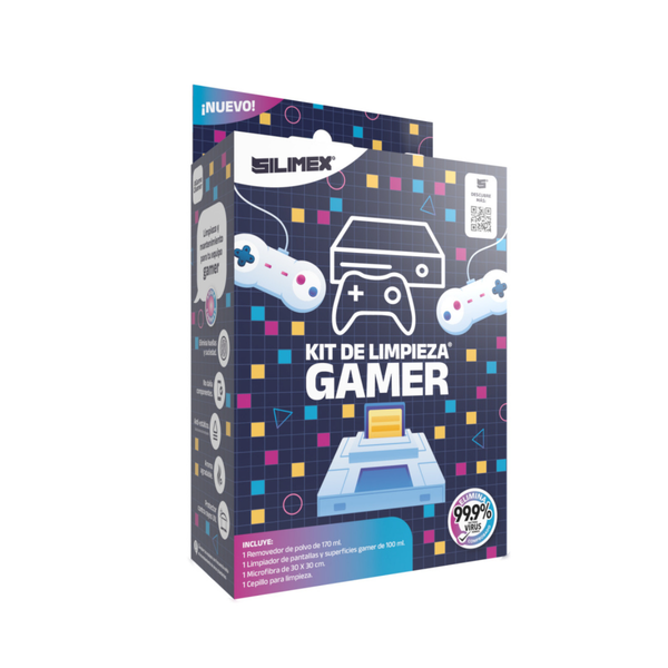 Kit de Limpieza GAMER SILIMEX 4-en-1, Solución Completa para tu Setup