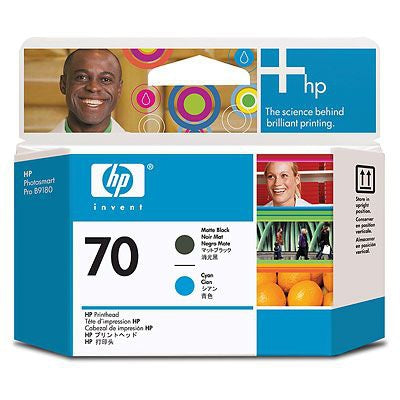 HP INC. HP CABEZAL NEGRO MATTE/CYAN TINTA AMPLIO FORMATO C9404A Cabezal HP 70 Negro Mate/Cyan TINTA AMPLIO FORMATO C9404A