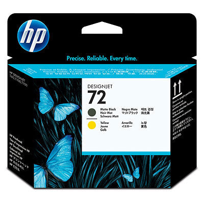 HP INC. HP 72 NGROMATTE/AMARILLO TINTA AMPLIO FORMATO C9384A Cabezal HP 72 Negro Mate/Amarillo TINTA AMPLIO FORMATO C9384A