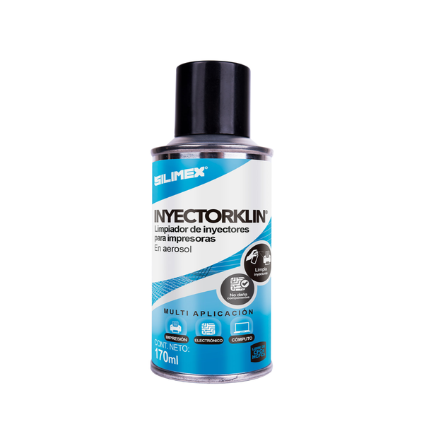 SILIMEX INYECTORKLIN, Limpiador Especializado de Cabezales de Impresión, 170 ml