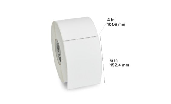 ZEBRA 1 ROLLO ETIQUETAS TABLETO TD 4INX6IN Z-PERFORM Zebra Z-Perform 2000D Rollo de Etiquetas 4' X 6', Blanco, 1000 Etiquetas TD 4 X6  Z-PERFORM