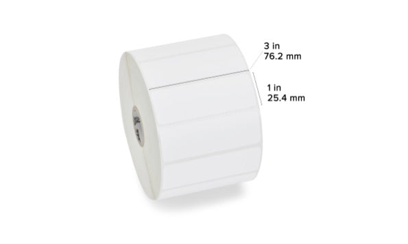 ZEBRA 1 ROLLO ETIQUETAS DESKTOP TT 3INX1IN Z SELECT Etiqueta Zebra Technologies Z-Select 4000T - 3" x 1" TT 3 X1  Z SELECT