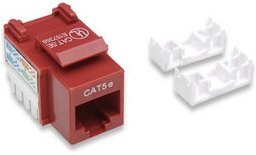 IC INTRACOM JACK RJ45 CAT5E UTP KEYSTONE DE IMPACTO ROJO Intellinet Jack Categoría 5e, RJ-45, Rojo DE IMPACTO ROJO