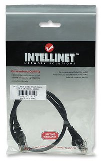 IC INTRACOM CABLE DE RED PATCH CAT5E RJ45 0.50M NEGRO Intellinet Cable Patch Cat5e UTP 100% Cobre, RJ-45 Macho - RJ-45 Macho, 50cm, Negro RJ45 0.50M NEGRO