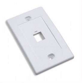 IC INTRACOM TAPA DE PARED FACEPLATE PLACA 1 PUERTO BLANCO Intellinet Tapa para Caja (Faceplate) 163286, Montaje al Ras, 1 Salida, Blanco 1 PUERTO BLANCO