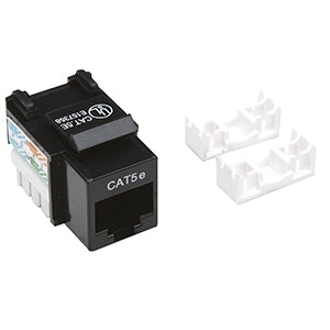 IC INTRACOM JACK RJ45 CAT5E UTP KEYSTONE DE IMPACTO NEGRO Intellinet Jack Categoría 5e, RJ-45, Negro DE IMPACTO NEGRO