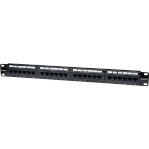 IC INTRACOM PANEL DE PARCHEO CAT5E UTP 24 PTOS RJ45 MONTAJE RACK 19IN 1U Intellinet Panel de Parcheo Cat5e, 1U, 24 Puertos PTOS RJ45 MONTAJE RACK 19  1U