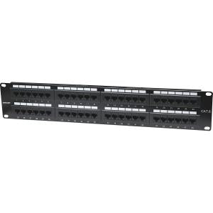 IC INTRACOM PANEL DE PARCHEO CAT6 UTP 48 PTOS RJ45 MONTAJE RACK 19IN 2U Intellinet Panel de Parcheo Cat6, 2U, 48 Puertos PTOS RJ45 MONTAJE RACK 19  2U