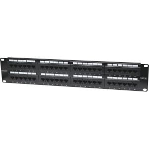 IC INTRACOM PANEL DE PARCHEO CAT5E UTP 48 PTOS RJ45 MONTAJE RACK 19IN 2U Intellinet Panel de Parcheo Cat5e, 2U, 48 Puertos PTOS RJ45 MONTAJE RACK 19  2U