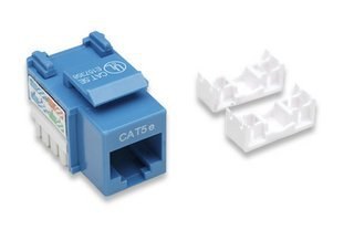IC INTRACOM JACK RJ45 CAT5E UTP KEYSTONE DE IMPACTO AZUL Intellinet Jack Categoría 5e, RJ-45, Azul DE IMPACTO AZUL