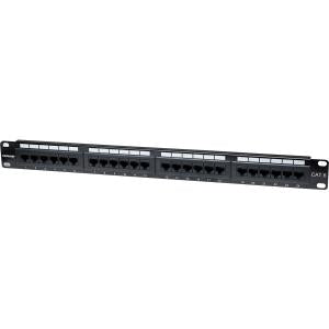 IC INTRACOM PANEL DE PARCHEO CAT6 UTP 24 PTOS RJ45 MONTAJE RACK 19IN 1U Intellinet Panel de Parcheo Cat6, 1U, 24 Puertos PTOS RJ45 MONTAJE RACK 19  1U