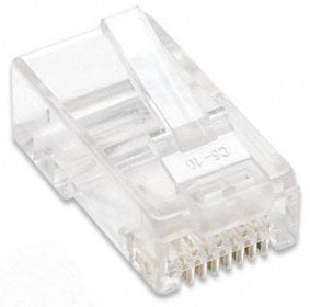 IC INTRACOM PLUG MODULAR RJ45 UTP CAT5E MULTIFILAR BOTE CON 100 PIEZAS Intellinet Plugs Modulares RJ-45, Cate5e, Bote con 100 Piezas Transparentes MULTIFILAR BOTE CON 100 PIEZAS