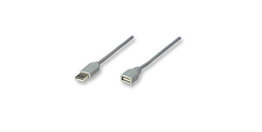 INTRACOM CABLE USB EXTENSION 1.8M GRIS . CABLE USB EXTENSION 1.8M, GRIS  .                               .