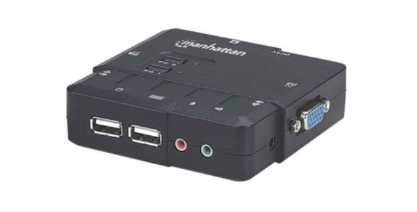 INTRACOM SWITCH KVM 2 PTOS USB Y 2PTOS VGA 3.5MM 1600X900 CON JUEGO CABLES SWITCH KVM 2 PTOS USB Y 2PTOS VGA 3.5MM 1600X900 CON JUEGO CABLES VGA 3.5MM 1600X900 CON JUEGO CABLES
