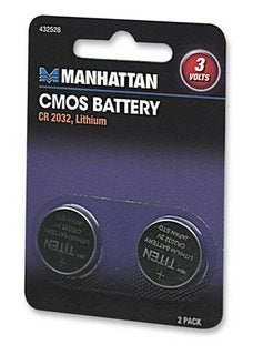 INTRACOM BATERIA PILA CMOS CR2032 2 PIEZAS 3V LITIO TARJETA MADRE Manhattan Batería Manhattan  CMOS 2032, 3V, 2 Piezas PIEZAS 3V LITIO TARJETA MADRE