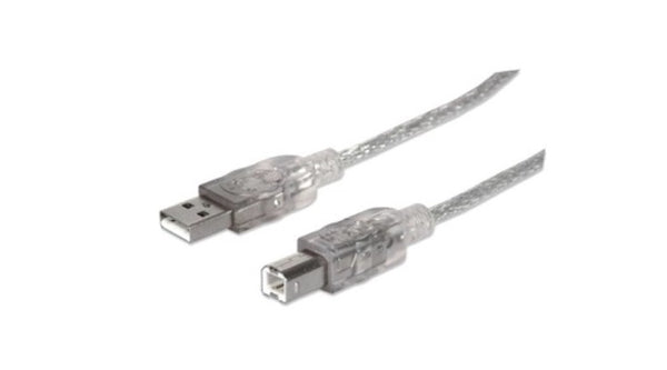 INTRACOM CABLE USB A-B 5.0M IMPRESORA PLATA Cable de transferencia de datos IC INTRACOM - 4.88m USB - para Hub, Computador - Extremo prinicpal: 1 x Tipo A Macho USB - Extremo Secundario: 1 x Tipo B Macho USB - 480Mbit/s - Apantallado - 28 AWG - Plata tran