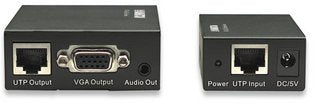 INTRACOM EXTENSOR VIDEO SVGA AUDIO HASTA 300M Manhattan Extensor de Audio y Video hasta 300m, VGA Cat5/5e/6 300M