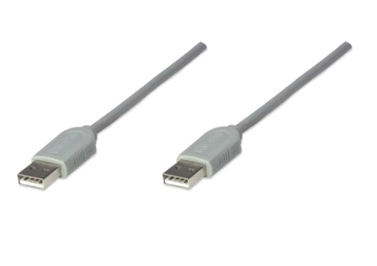 INTRACOM CABLE USB A-A 1.8M GRIS . CABLE USB A-A 1.8M, GRIS .                               .