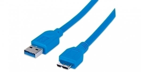 INTRACOM CABLE USB V3.0 A-MICRO B 2.0M AZUL CABLE USB V3.0 A-MICRO B 2.0M AZUL  AZUL                            .