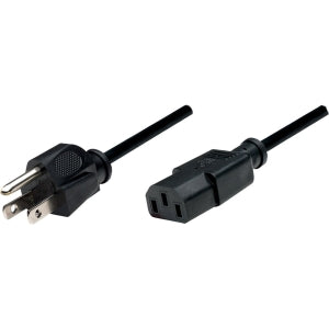 INTRACOM CABLE ALIMENTACION CORRIENTE 1.8M C13 MONITOR PROYECTOR CPU Cable Manhattan IEC 60320 C13 Macho - NEMA 5-15 Macho, 1.8 Metros, Negro 1.8M C13 MONITOR PROYECTOR CPU
