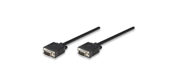 INTRACOM CABLE SVGA 11.0M MACHO HD15 8MM MONITOR PANTALLA                . Manhattan Cable de Video para Monitor SVGA 8mm, VGA (D-Sub) Macho - VGA (D-Sub) Macho, 11 Metros, Negro MONITOR PANTALLA                .