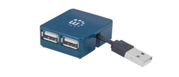INTRACOM HUB USB V2.0  4 PTOS MICRO . Concentrador USB Manhattan 160605 - USB 2.0 Tipe A - Externo - 4 Total USB Port(s) - 4 USB 2.0 Port(s) - PC, Mac .