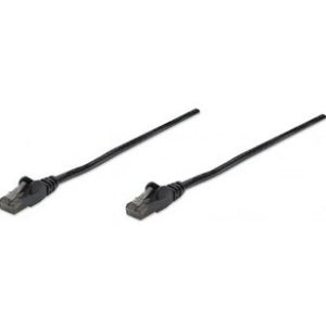 IC INTRACOM CABLE DE RED PATCH CAT6 RJ45 0.5M NEGRO  Cable Patch Intellinet Cat6 UTP, RJ-45 Macho - RJ-45 Macho, 50cm, Negro RJ45 0.5M NEGRO