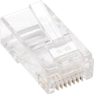 IC INTRACOM PLUG MODULAR RJ45 UTP CAT5E SOLIDO BOTE CON 100 PIEZAS Intellinet Bote para Plug RJ-45 Cat5e UTP Sólido, Transparente, 100 Piezas SOLIDO BOTE CON 100 PIEZAS