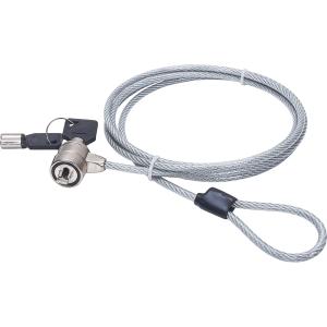 INTRACOM CANDADO SEGURIDAD LAPTOP CON LLAVE 1.4M GRIS Manhattan Candado de Llave para Laptop, 1.4 Metros, Plata LLAVE 1.4M GRIS