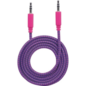 INTRACOM CABLE ESTEREO A IPOD M-M 1.8M TEXTIL MORADO/ROSA. Manhattan Cable 3.5mm Macho - 3.5mm Macho con Recubrimiento Textil, 1.8 Metros, Morado/Rosa TEXTIL MORADO/ROSA.