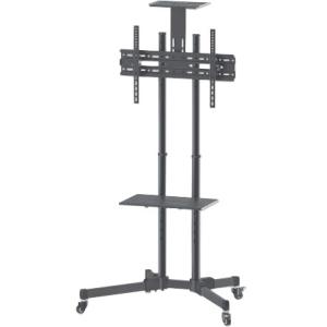 INTRACOM SOPORTE CARRITO TV PANTALLA 37 A 70 50KG ALTURA AJUSTABLE Manhattan Soporte Tipo Carrito para Pantallas 37' a 70' o 50KGs, Negro A 70  50KG ALTURA AJUSTABLE