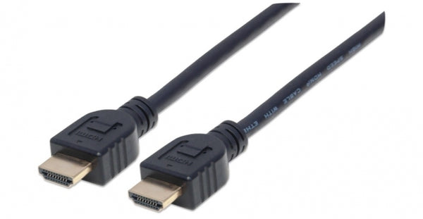 INTRACOM CABLE HDMI INTRAMURO CL3 5.0M ETHERNET 3D 4K M-M VELOCIDAD 2.0 Manhattan Cable HDMI Macho - HDMI Macho, 5 Metros, Negro ETHERNET 3D 4K M-M VELOCIDAD 2.0