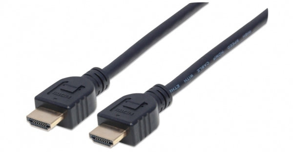INTRACOM CABLE HDMI INTRAMURO CL3 1.0M ETHERNET 3D 4K M-M VELOCIDAD 2.0 Manhattan Cable HDMI Macho - HDMI Macho, 1 Metro, Negro ETHERNET 3D 4K M-M VELOCIDAD 2.0