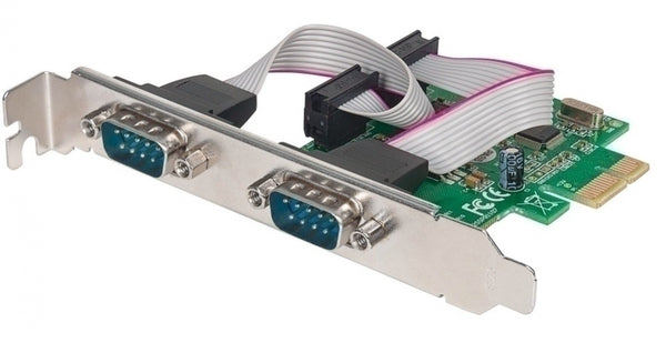 INTRACOM TARJETA SERIAL PCI EXPRESS 2 PUERTOS Manhattan Tarjeta PCI Express de Serie, 2 Puertos PUERTOS