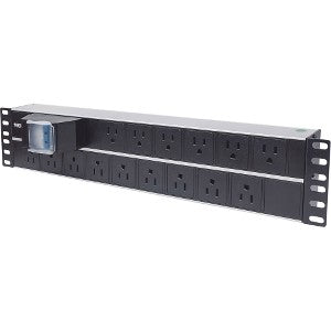 IC INTRACOM PDU BARRA MULTICONTACTO 15 CONTACTOS DOBLE INTERRUPTOR RACK PDU para Rack Intellinet  2U, 125V, 15A, 12 Contactos CONTACTOS DOBLE INTERRUPTOR RACK