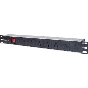 IC INTRACOM PDU BARRA MULTICONTACTO 8 CONTACTOS INTERRUPTOR SUPRESOR RACK PDU para Rack Intellinet  19' 713993, 125V, 15A, 8 Contactos CONTACTOS INTERRUPTOR SUPRESOR RACK