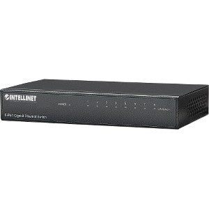 IC INTRACOM SWITCH  8 PTOS RJ45 GIGABIT 10/100/1000 ESCRITORIO METAL Switch Intellinet Gigabit Ethernet 530347, 8 Puertos 10/100/1000Mbps, 4096 Entradas - No Administrable 10/100/1000 ESCRITORIO METAL