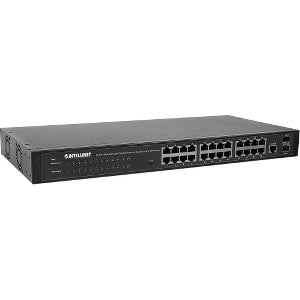 IC INTRACOM SWITCH ADMINISTRABLE 24 PTOS RJ45 GIGABIT 10/100/1000 2 PTOS SFP SWITCH ADMINISTRABLE 24 PTOS RJ45 GIGABIT 10/100/1000 2 PTOS SFP