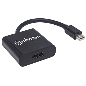 INTRACOM CABLE ADAPTADOR CONVERTIDOR MINI DISPLAYPORT A HDMI 4K M-H Manhattan Adaptador Mini DisplayPort Macho - HDMI Hembra, Negro MINI DISPLAYPORT A HDMI 4K M-H