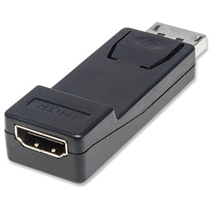 INTRACOM ADAPTADOR CONVERTIDOR DISPLAYPORT A HDMI 1080P M-H Manhattan Adaptador DisplayPort Macho - HDMI Hembra, Negro DISPLAYPORT A HDMI 1080P M-H