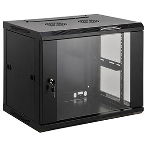 IC INTRACOM GABINETE RACK CERRADO 19IN 6U MONTAJE PARED 600X600 60KG Gabinete Intellinet  para Pared 19", 6U, hasta 60Kg, Negro MONTAJE PARED 600X600 60KG