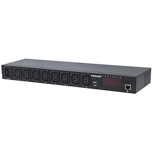 IC INTRACOM PDU BARRA MULTICONTACTO 8 CONTACTOS MONITOR HUMEDAD TEMP PDU para Rack 19" Intellinet , 16 A, 110-240V, 8 Contactos CONTACTOS MONITOR HUMEDAD TEMP