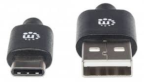 INTRACOM CABLE USB-C V2.0 C-A 2.0M NEGRO 480MBPS Manhattan 354929 USB A Macho - USB C Macho, 2 Metros, Negro NEGRO 480MBPS